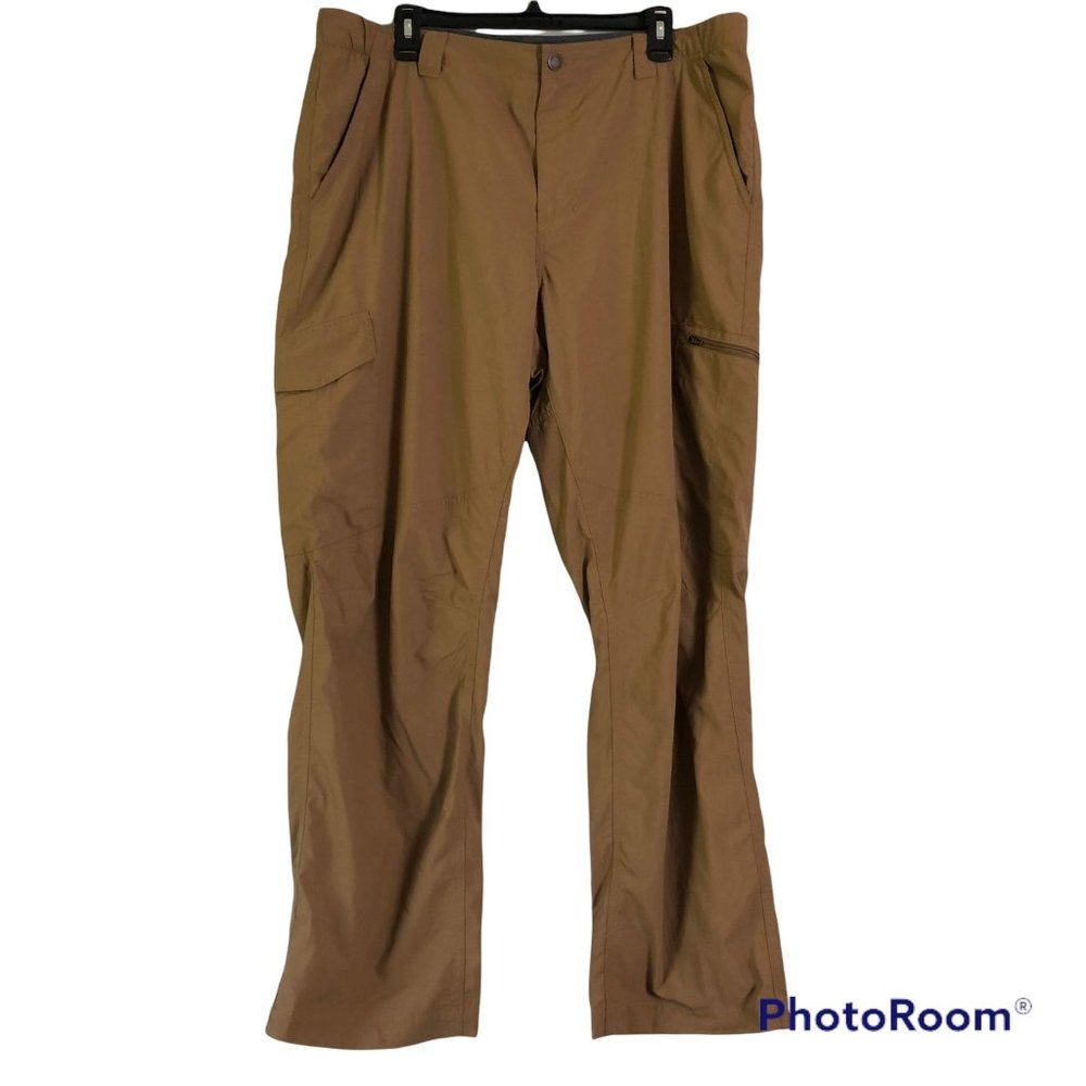 Columbia Light Brown Cargo Outdoor Hiking Athleisure Pants Men's 40x30